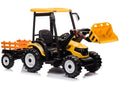 Battery-operated tractor with trailer Hercules Yellow 24V – Electric Ride-On
