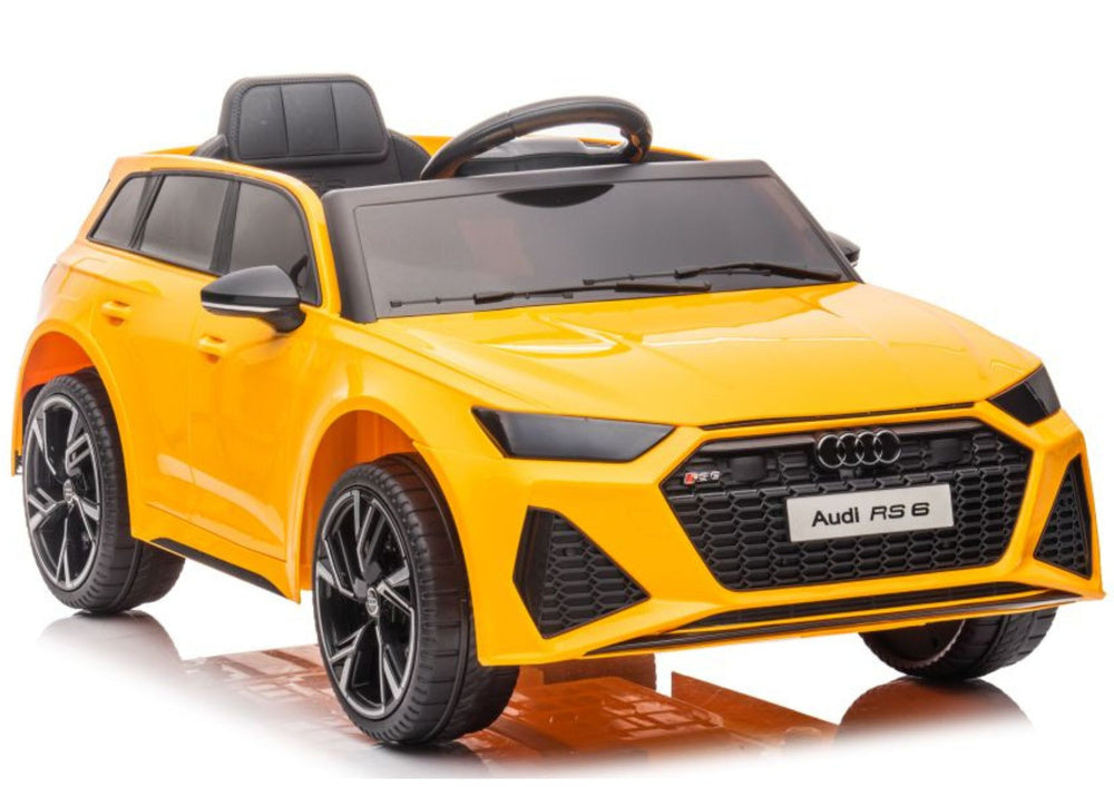 Electric Ride On Car Audi RS6 BRD-2118 Yellow – Electric Ride-On