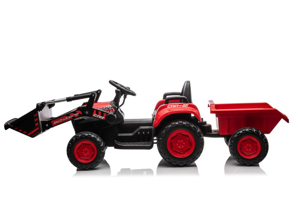 Rechargeable tractor with bucket BW-X002A Red – view 11