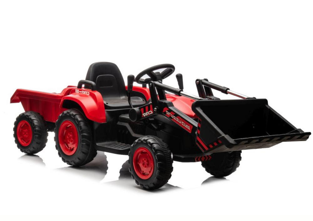 Rechargeable tractor with bucket BW-X002A Red – Electric Ride-On