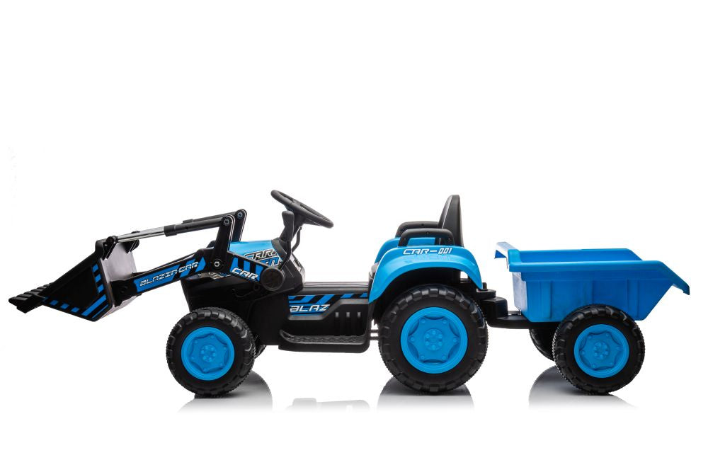 Traktor Na Akumulator Z Łyżką BW-X002A Niebieski – view 5