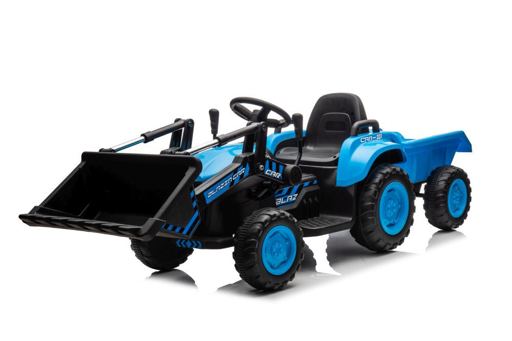 Traktor Na Akumulator Z Łyżką BW-X002A Niebieski – view 6