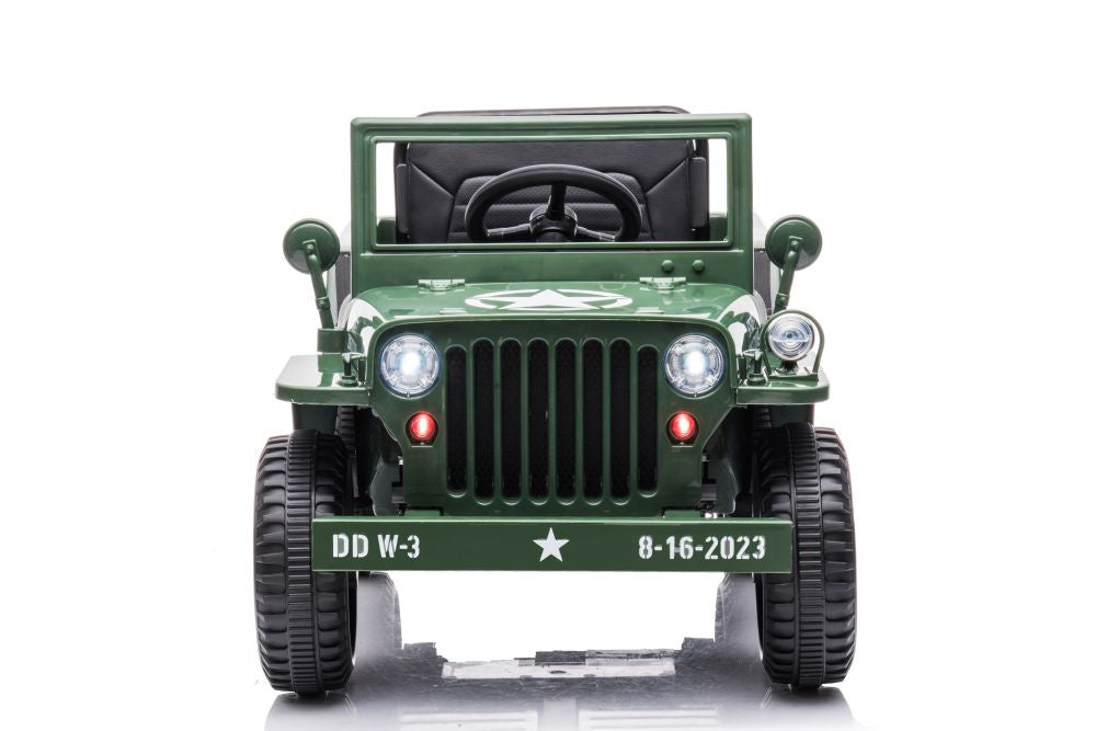 Battery Car JH-103 Army Green 4x4 – view 2