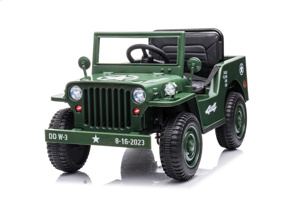 Battery Car JH-103 Army Green 4x4 – view 3