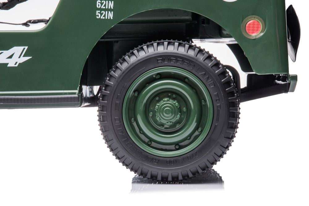 Battery Car JH-103 Army Green 4x4 – view 6