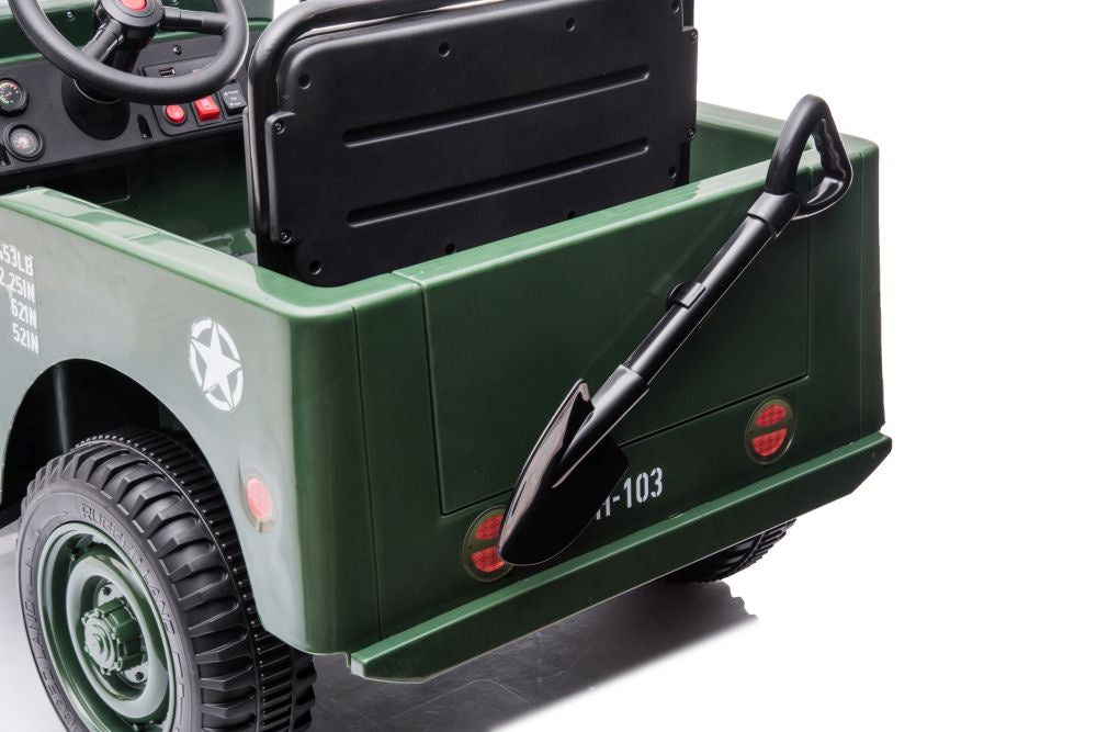 Battery Car JH-103 Army Green 4x4 – view 7