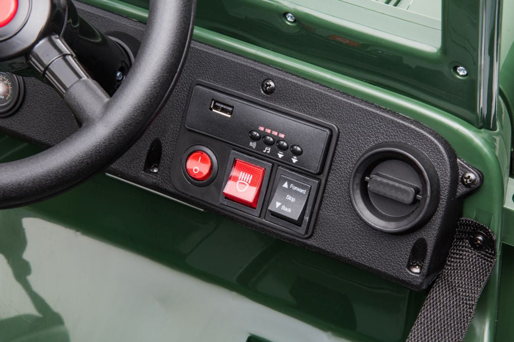 Battery Car JH-103 Army Green 4x4 – view 8