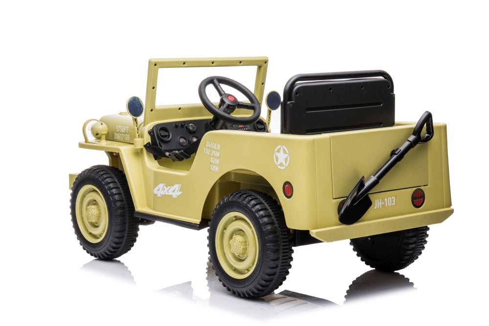 Battery Car JH-103 Khaki 4x4 – view 6