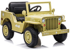 Battery Car JH-103 Khaki 4x4 – Electric Ride-On