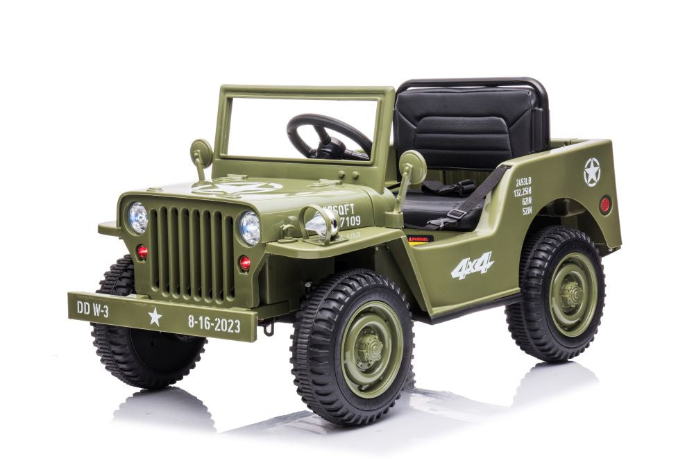 Battery Car JH-103 Olive Green 4x4 – view 4