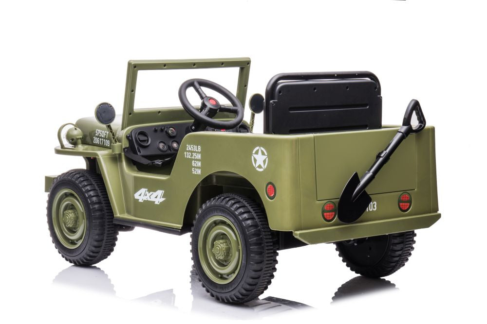 Battery Car JH-103 Olive Green 4x4 – view 6