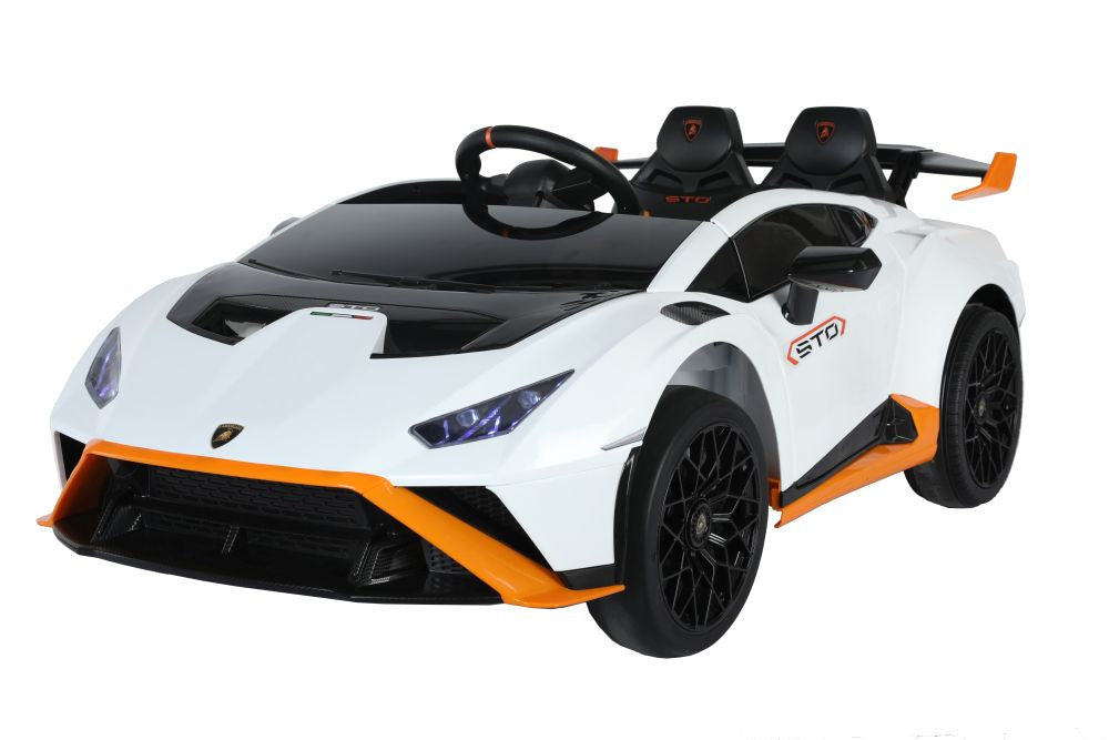 White Lamborghini STO DRIFT Electric Vehicle – view 3