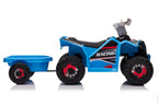 XMX630T Blue Battery Quad Bike With Trailer – view 3