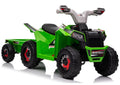 XMX630T Green Battery Quad Bike With Trailer – Electric Ride-On