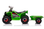 XMX630T Green Battery Quad Bike With Trailer – view 7