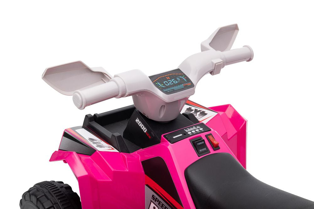 XMX630T Pink Battery Quad Bike With Trailer – view 10