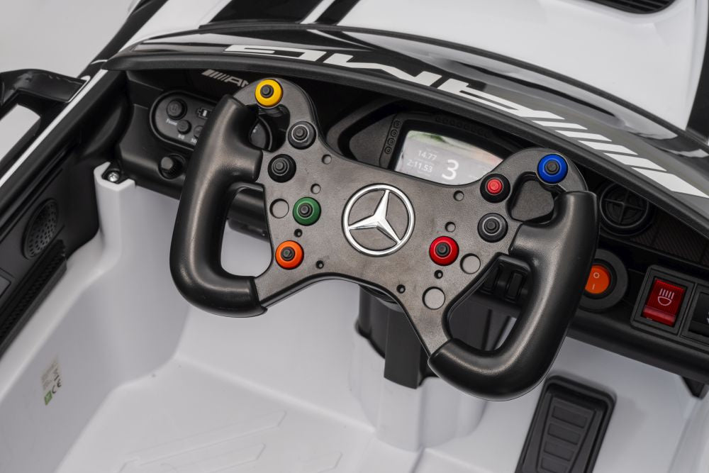 Battery-powered car Mercedes AMG GT3 White – view 11