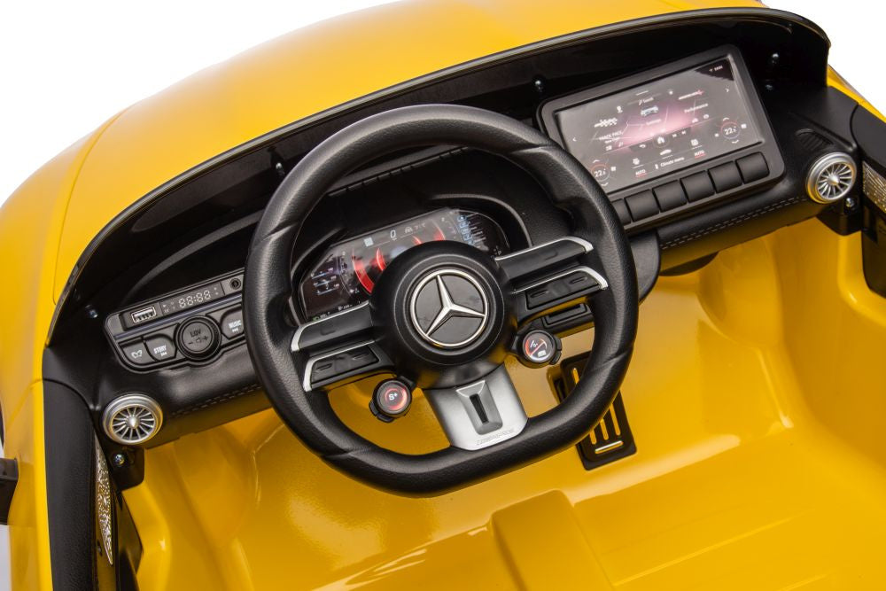 Mercedes AMG SL63 Battery Car, Yellow Painted – view 7