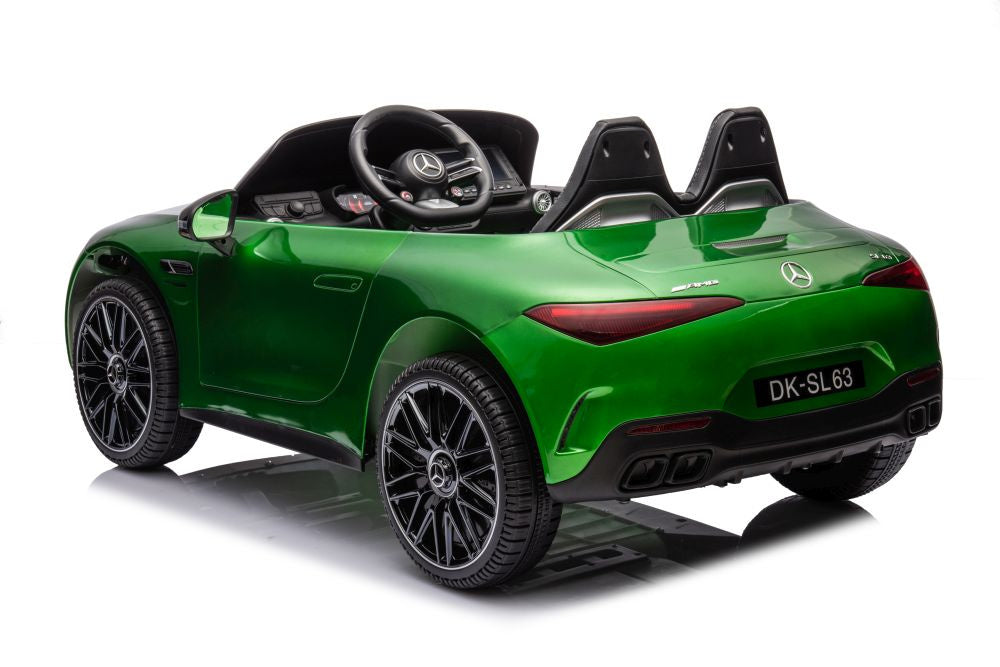 Electric Ride On Car Mercedes AMG SL63 Green Painted – view 2