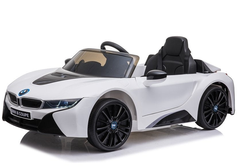 Battery-powered car BMW I8 Coupe White – view 2