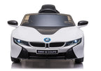 Battery-powered car BMW I8 Coupe White – view 8