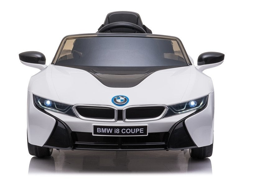 Battery-powered car BMW I8 Coupe White – view 8
