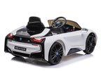 Battery-powered car BMW I8 Coupe White – view 4