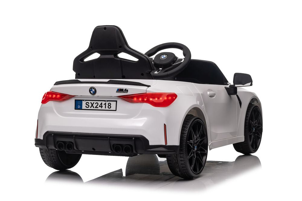 Electric Ride On Car BMW M4 White – view 5