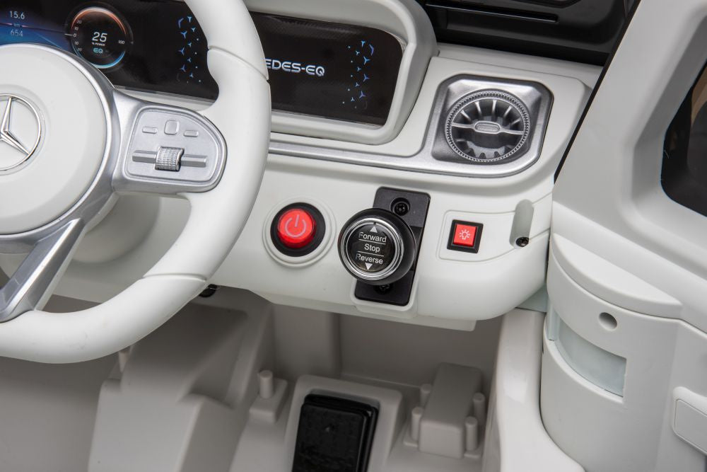 Battery-powered car Mercedes EQG 4x4 White – view 12