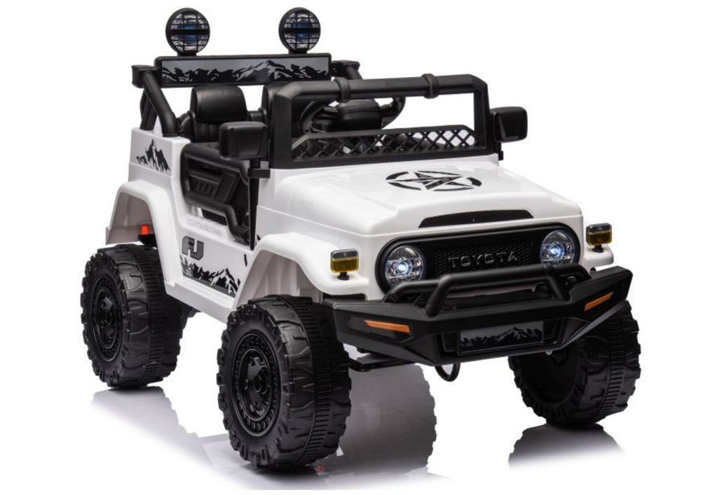 Battery Car Toyota FJ White  4x4 – Electric Ride-On
