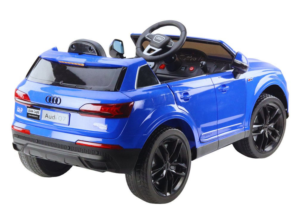 Audi Q7 Blue Painted Battery Car – view 4