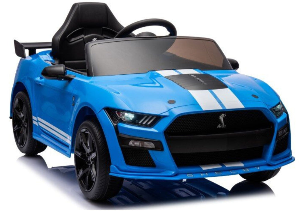 Battery-powered vehicle Ford Mustang GT500 Shelby Blue – Electric Ride-On