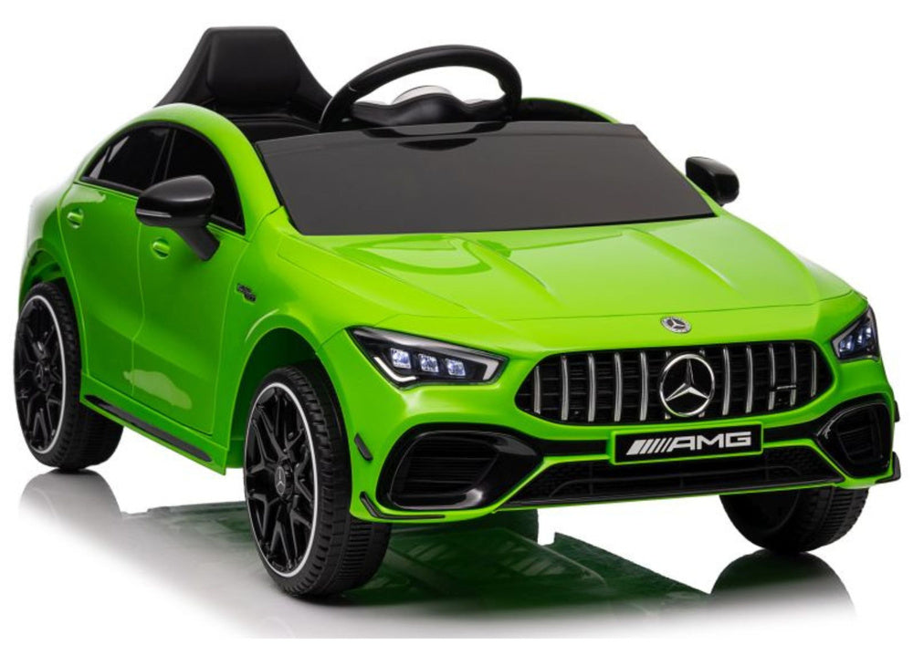 Battery-powered car Mercedes CLA 45s AMG Green 4x4 – Electric Ride-On