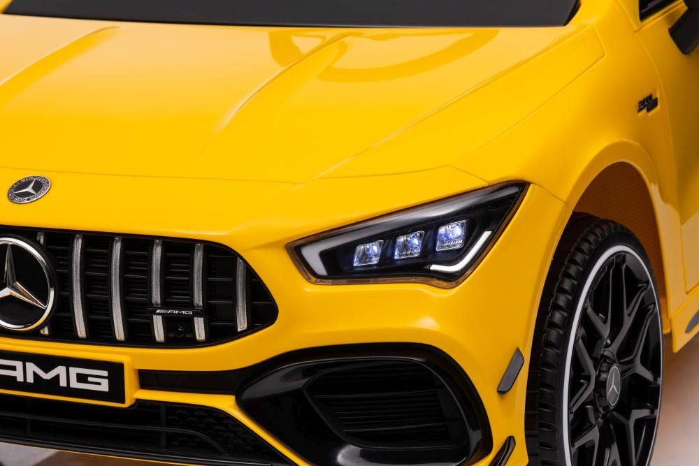 Battery-powered car Mercedes CLA 45s AMG Yellow 4x4 – view 12
