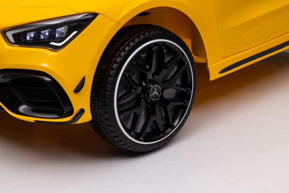 Battery-powered car Mercedes CLA 45s AMG Yellow 4x4 – view 13
