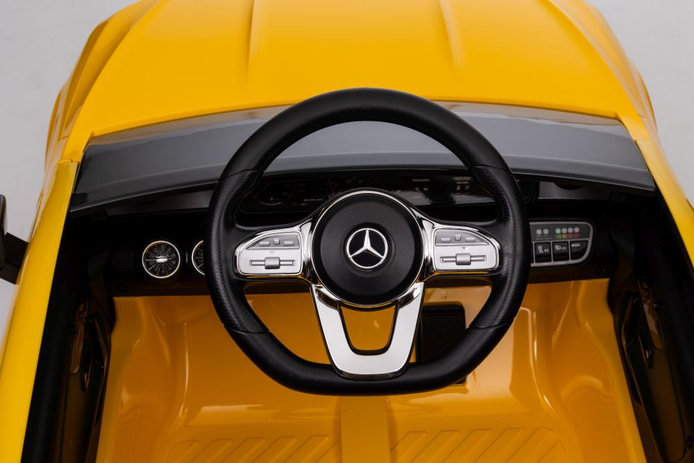 Battery-powered car Mercedes CLA 45s AMG Yellow 4x4 – view 17