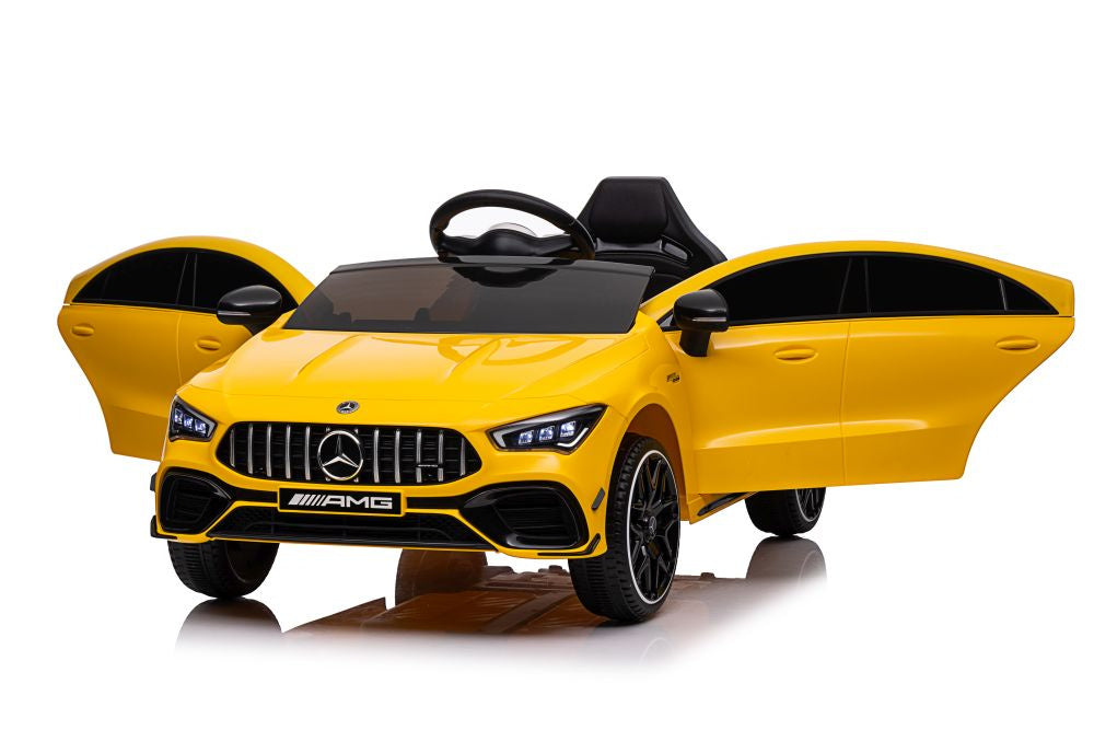 Battery-powered car Mercedes CLA 45s AMG Yellow 4x4 – view 8
