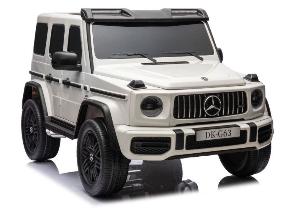 Mercedes G63 4X4 XXL 24V14AH Battery Car White – Electric Ride-On