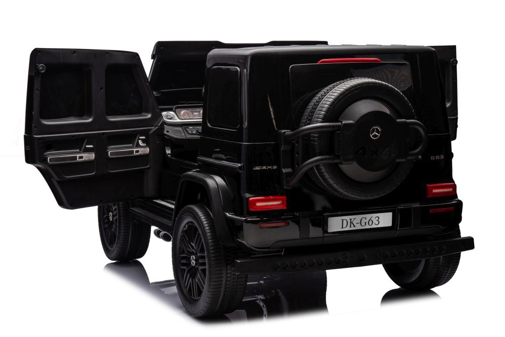 Mercedes G63 4X4 XXL 24V14AH Black Painted Battery Car – view 7