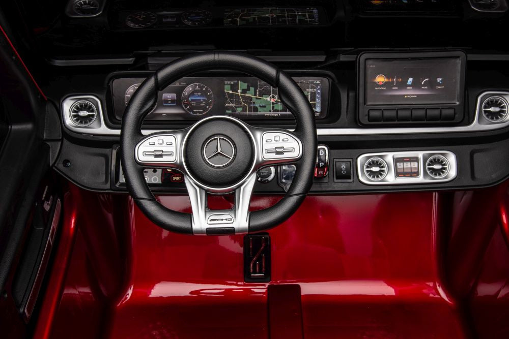 Mercedes G63 4X4 XXL 24V14AH Battery-Powered Car, Red Painted – view 11