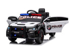 Battery-powered car Dodge Charger Police White and Black – view 7