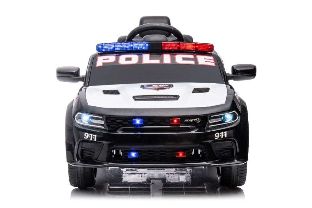 Battery-powered car Dodge Charger Police White and Black – view 8