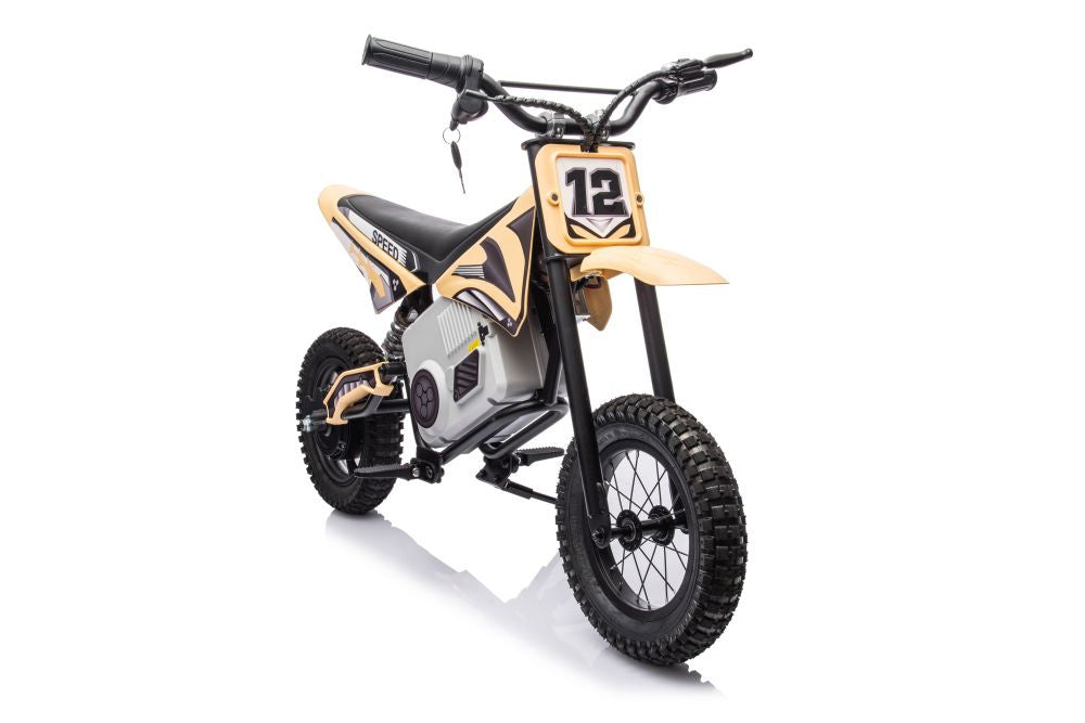 Battery-powered motocross bike A9901 Khaki – Electric Ride-On