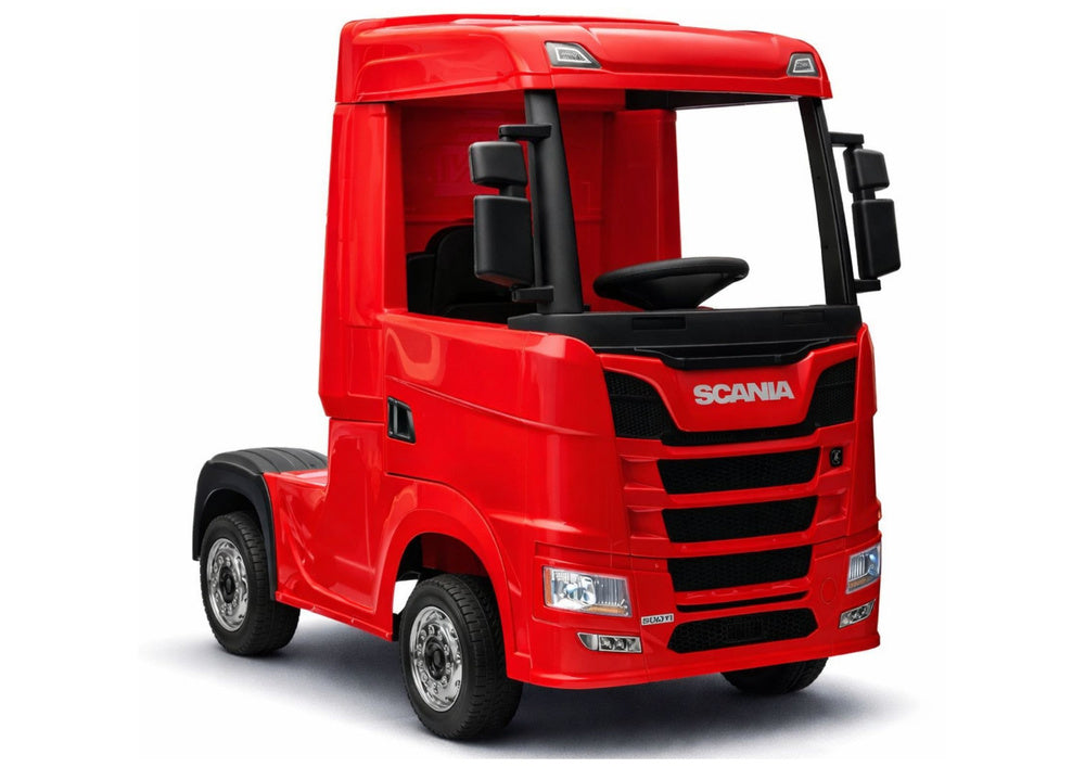 Battery-powered car Scania 500R HL698 Red 4x4 – Electric Ride-On