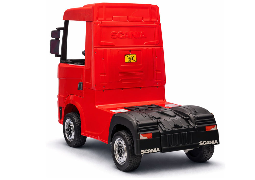 Battery-powered car Scania 500R HL698 Red 4x4 – view 6