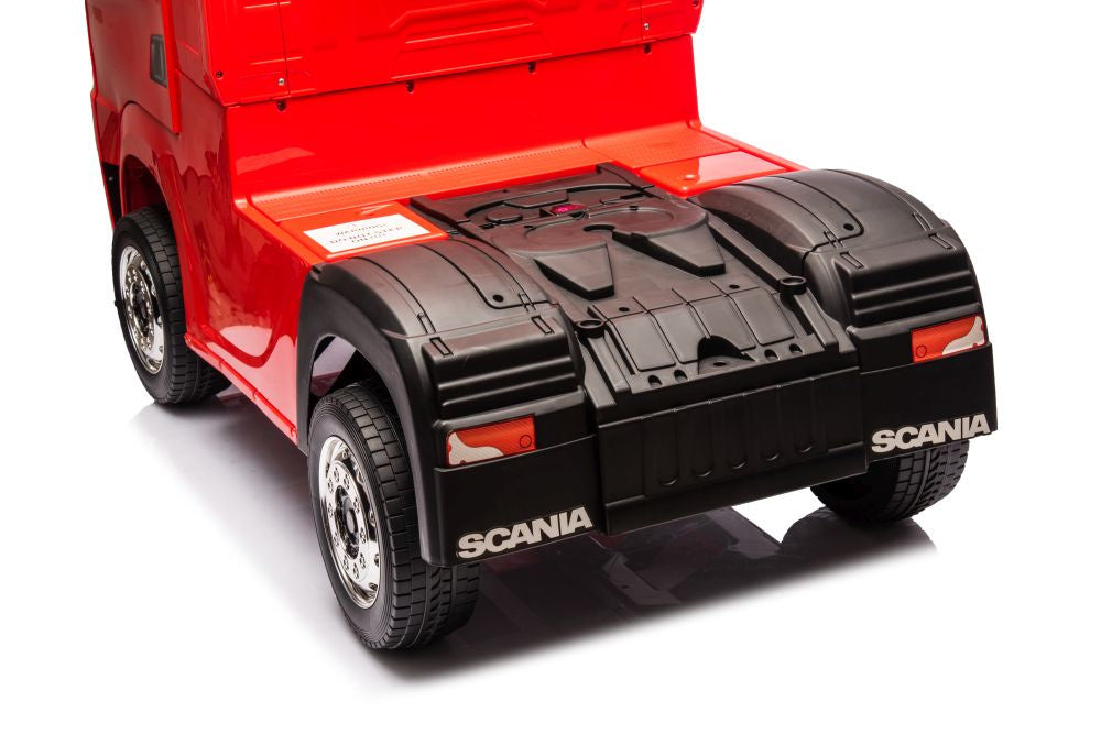 Battery-powered car Scania 500R HL698 Red 4x4 – view 15