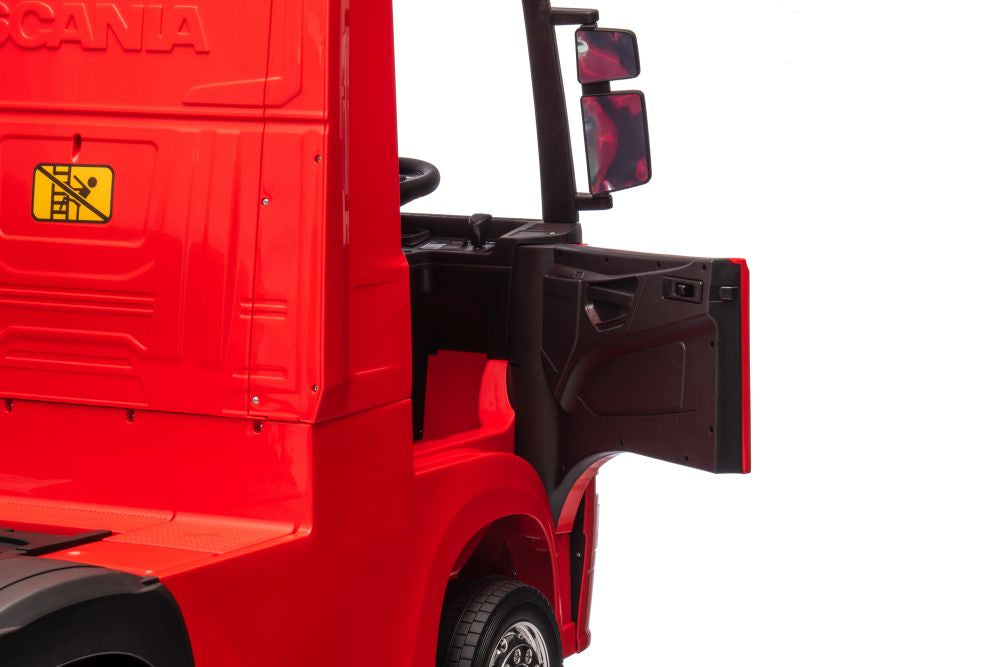 Battery-powered car Scania 500R HL698 Red 4x4 – view 18