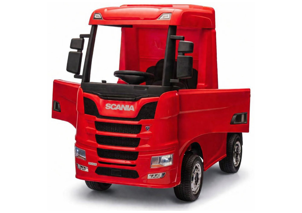 Battery-powered car Scania 500R HL698 Red 4x4 – view 7