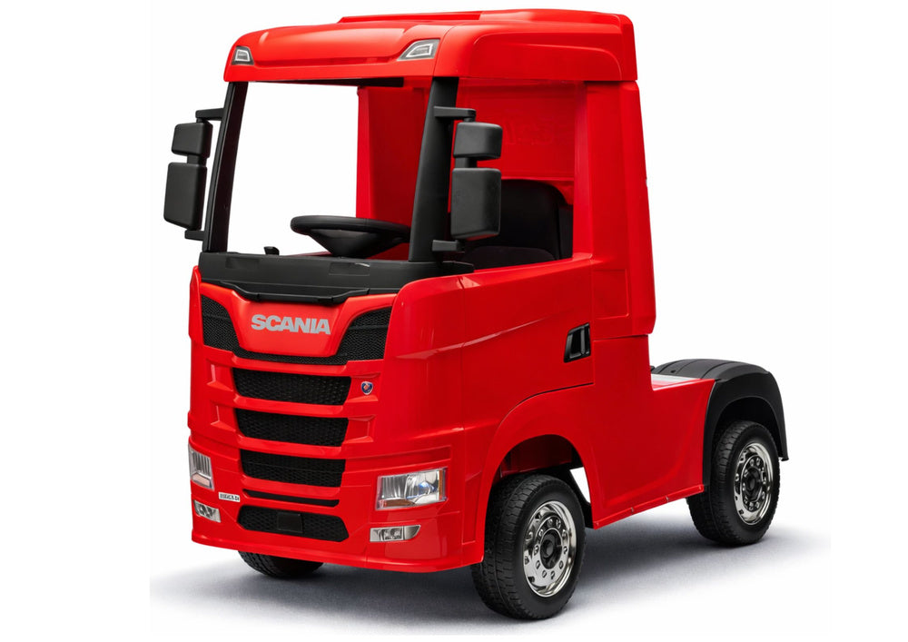 Battery-powered car Scania 500R HL698 Red 4x4 – view 2