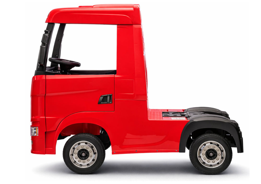 Battery-powered car Scania 500R HL698 Red 4x4 – view 4